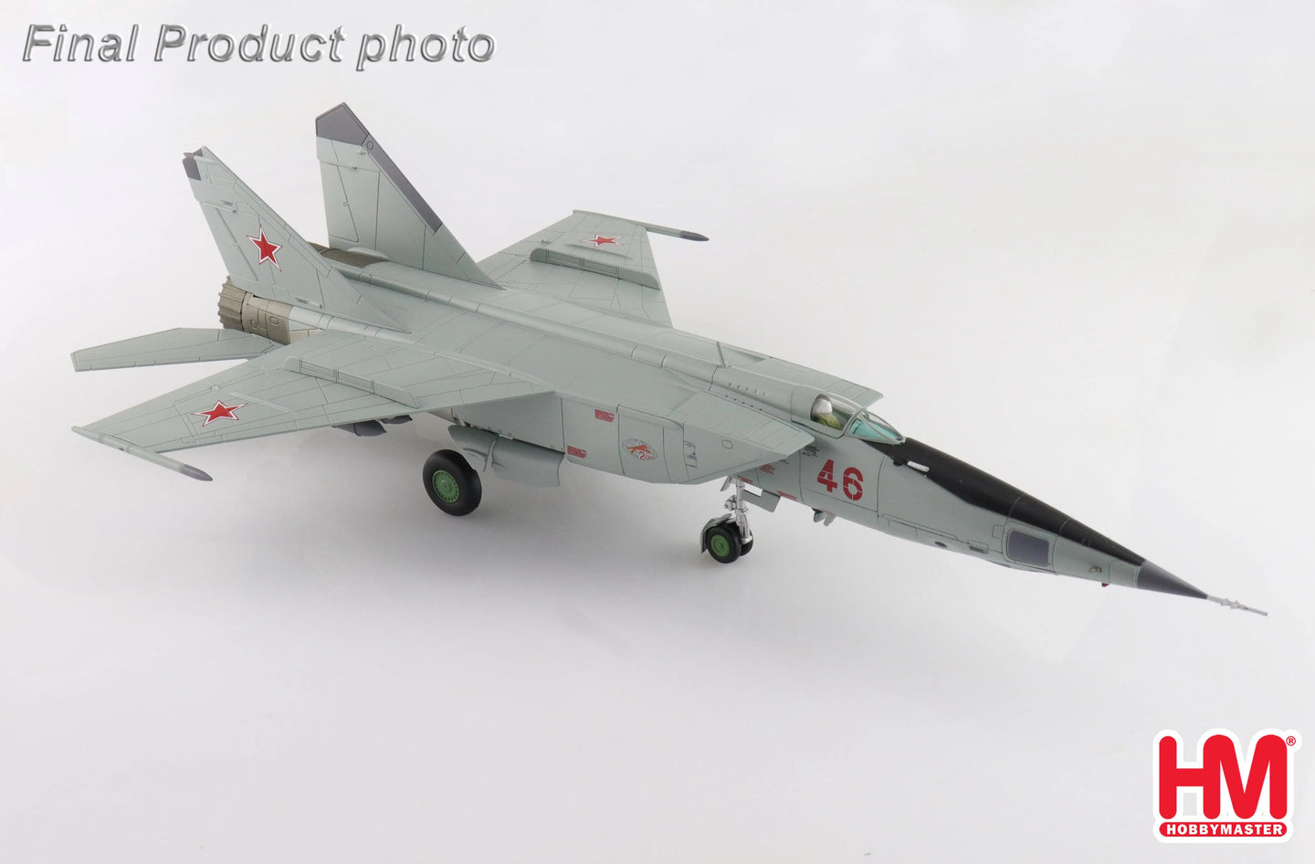 HOBBY MASTER MIG-25RBT RED 46 47TH GRAP 2ND SQN MAY 2001 (WITH 8 X FAB-500 BOMBS)